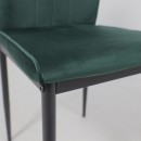 Стул OREO, темно-зеленый велюр HLR-57/черный